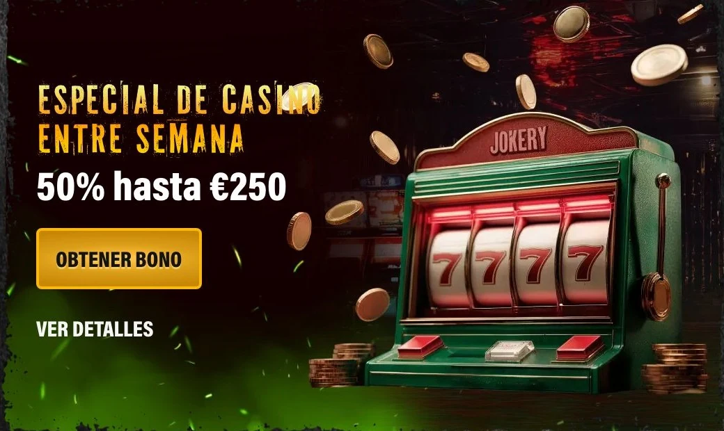Jokery: oferta de bono actual
